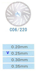 C06/220/0.25 диски алм.двухст.